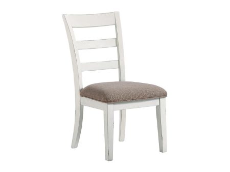 Stownbranner White Gray Upholstered Side Chair Supply