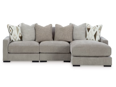 20305S4 Aslan Court 3-Piece Sofa Sectional with Chaise Fashion