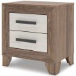 Sharnari Two Drawer Night Stand Fashion