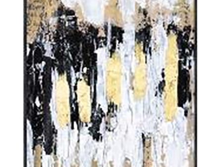 70019AR  S 3 27X32 ABSTRACT ON CANVAS, MULTI( Sagebrook Home  ) Fashion