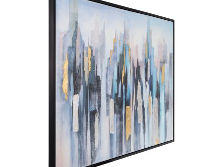 70203  Abstract Hand Painted Art( Sagebrook Home  ) Online Sale