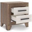 Sharnari Two Drawer Night Stand Fashion