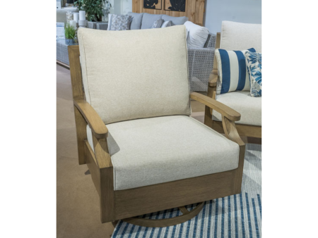 Rainier Ranch Outdoor Swivel Glider Chair with Cushion Online Hot Sale