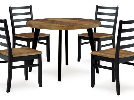 Blondon Round DRM Table Set (5 CN) Online