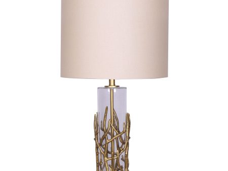 50703  METAL   MARBLE 62  FLOOR LAMP, BLUE MIX( Sagebrook Home  ) For Sale