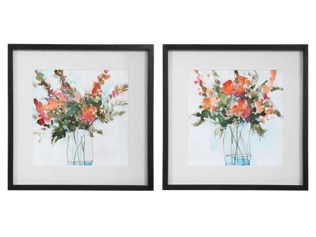 Fresh Flowers Framed Prints, S 2 Supply