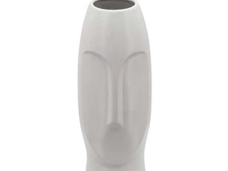 14 H FACE VASE, WHITE Online