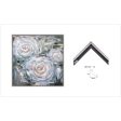 70002AR  43X37 FLOWERS ON CANVAS, GRAY( Sagebrook Home  ) Discount