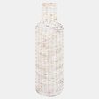 22 H WOVEN VASE, WHITE For Sale