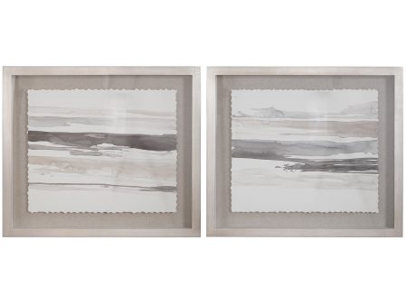 Neutral Landscape Framed Prints, S 2 Supply