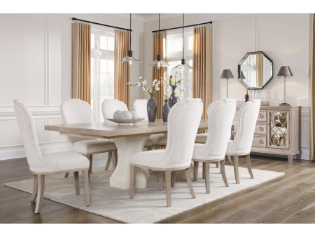 Jorlaina Dining Set 8 Chair Online Sale