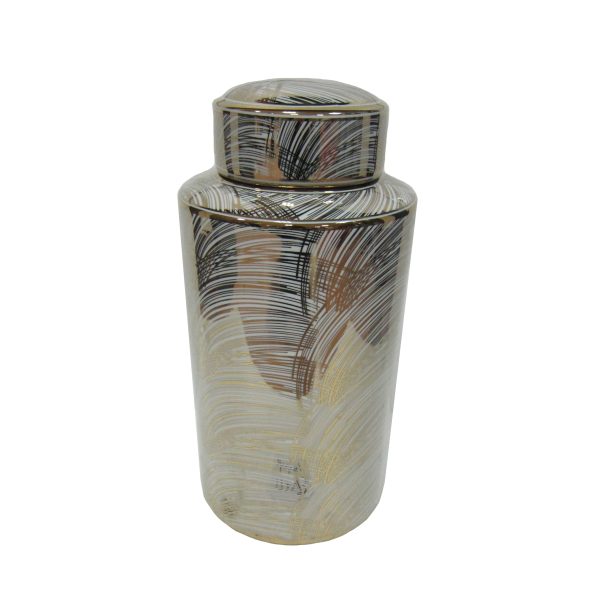 13573-01  WHITEGOLD FACETED VASE 11( Sagebrook Home  ) Hot on Sale