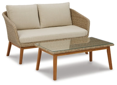 Loveseat w Table (2 CN) Discount