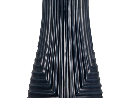 13440-13  CER, 20  TRIBAL VASE, FOREST GREEN( Sagebrook Home  ) Discount