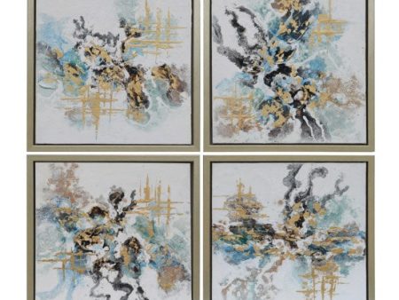 Abstract Quatro Set of 4 Wall Art For Cheap